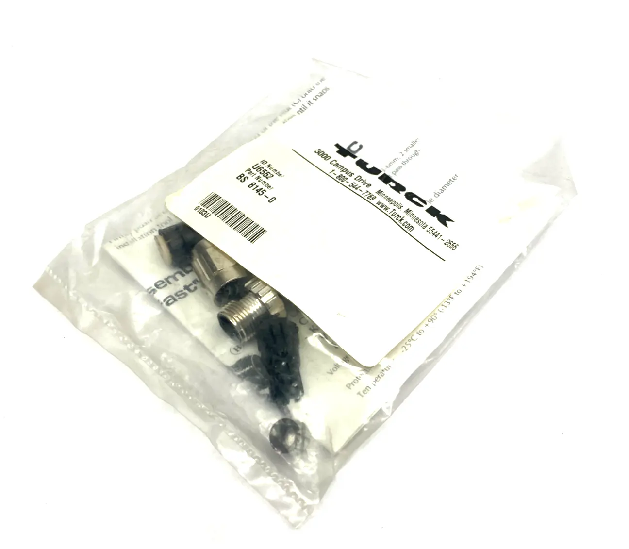 NEW TURCK EUROFAST FIELD WIREABLE CONNECTOR U6552