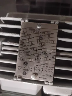 GE 5K63MFTX105 A.C. Motors | ESS Industrial Equipment Sales (5)