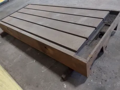 96" X 42" T-SLOTTED PLATE / LAYOUT TABLE : STOCK 17378