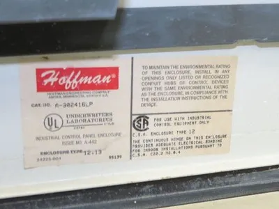 Hoffman A302416LP Electrical Enclosure Control Panel 30x24x16" JIC