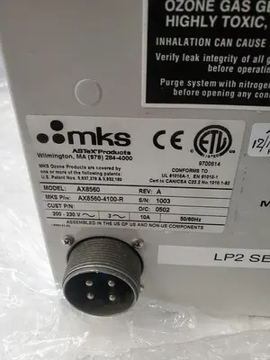 MKS AX8560-4100-R OZONE GENERATOR