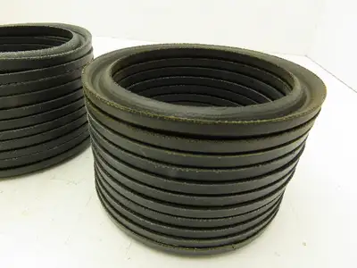 V-Packing Chevron Rubber Fabric Seal Split Ring 4"x 5"  Lot of 22