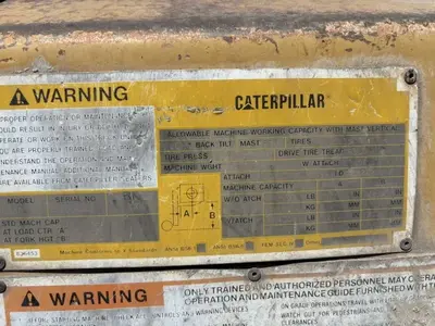 Used 1989 CATERPILLAR RC60 Internal Combustion Forklifts: Pneumatic Tire Arizona US | Proxy Equipment #1426009