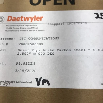 NEW DAETWYLER VW062500003