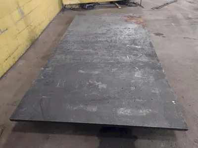 12' X 6' STEEL LAYOUT TABLE PLATE: STOCK #23783