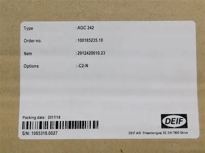 DEIF AGC 242 Advanced Genset Controller 2912420010.23 Options:-C2-N New