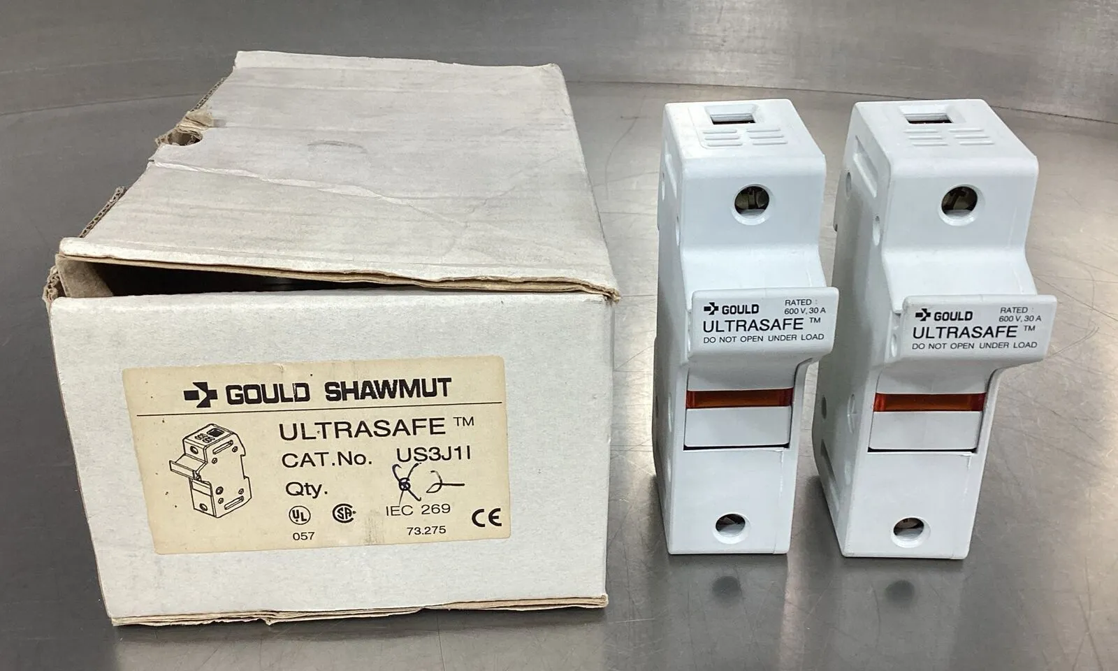 Gould Shawmut US3J1I Ultrasafe Fuseholder Rated 600V 30A 4E-29