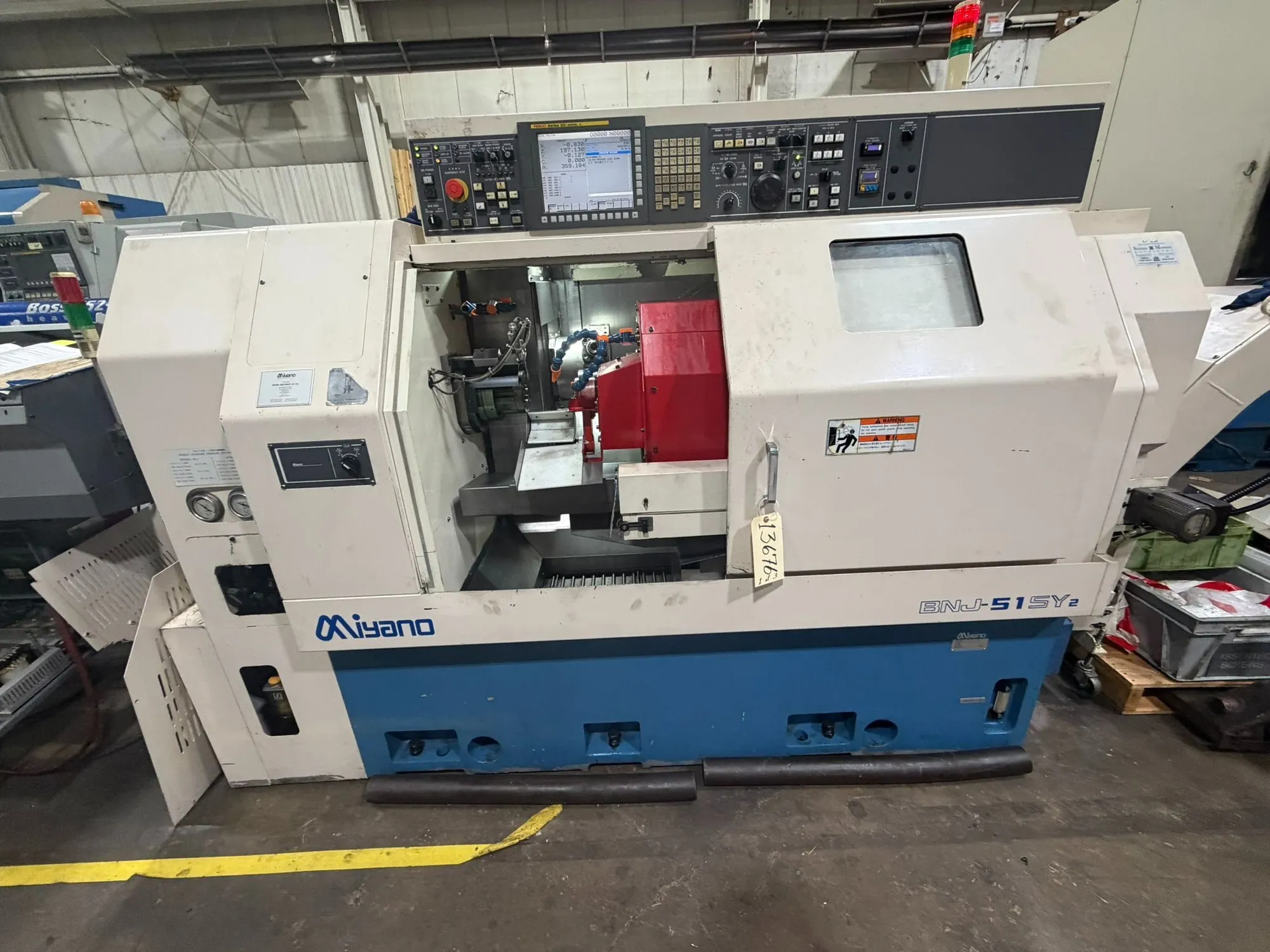 MIYANO BNJ-51SY2 MULTI AXIS CNC TURNING CENTER WITH 2 SPINDLES, 2 TURRETS Y-AXIS