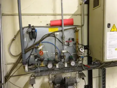 USED ROSLER ROTOFINISH DEBURRING LINE + DRYER