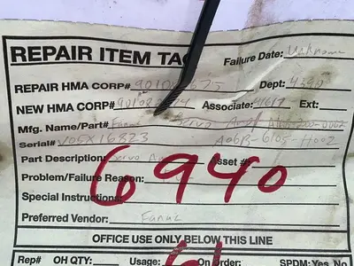 Used FANUC A06B6105H002 Servo Drives Ohio US | HGR 24 #1301614