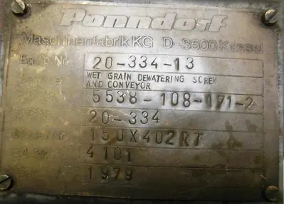 USED PONNDORF 150X402RT