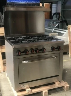 171-0194 Natural Gas 6 Burner Range with Oven