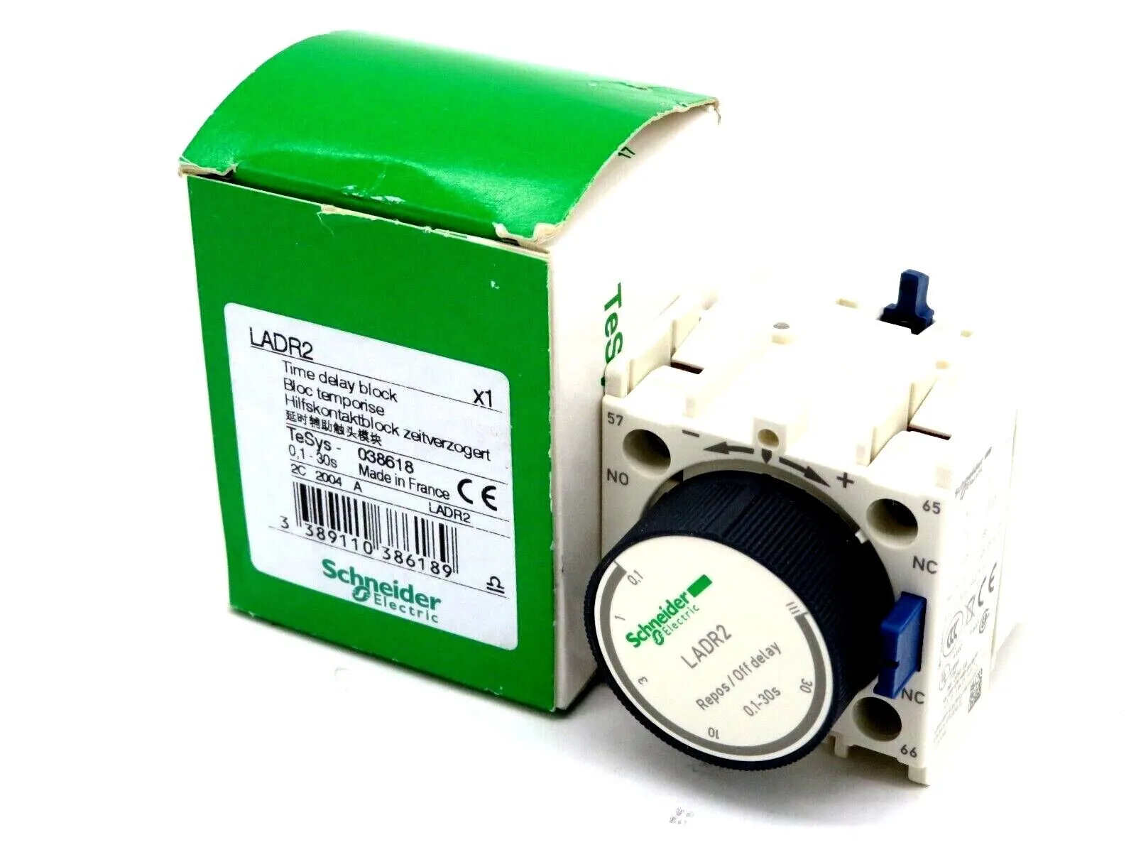 NEW SCHNEIDER ELECTRIC LADR2 TIME DELAY BLOCK