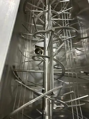 J.H. DAY STAINLESS STEEL DOUBLE SPIRAL RIBBON BLENDER APPROX 135 CUBIC FEET