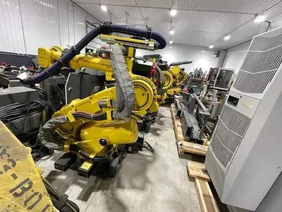 Used 2016 FANUC R-2000IB/250F 6 AXIS ROBOT WITH FANUC R30IB CONTROLLER Robots | Harbor Machinery Inc. #1283359