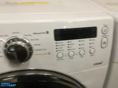 USED SAMSUNG FRONT LOAD WASHER AND ELECTRIC  STEAM DRYER SET ENERGY STAR HIGH EFFICIENCY