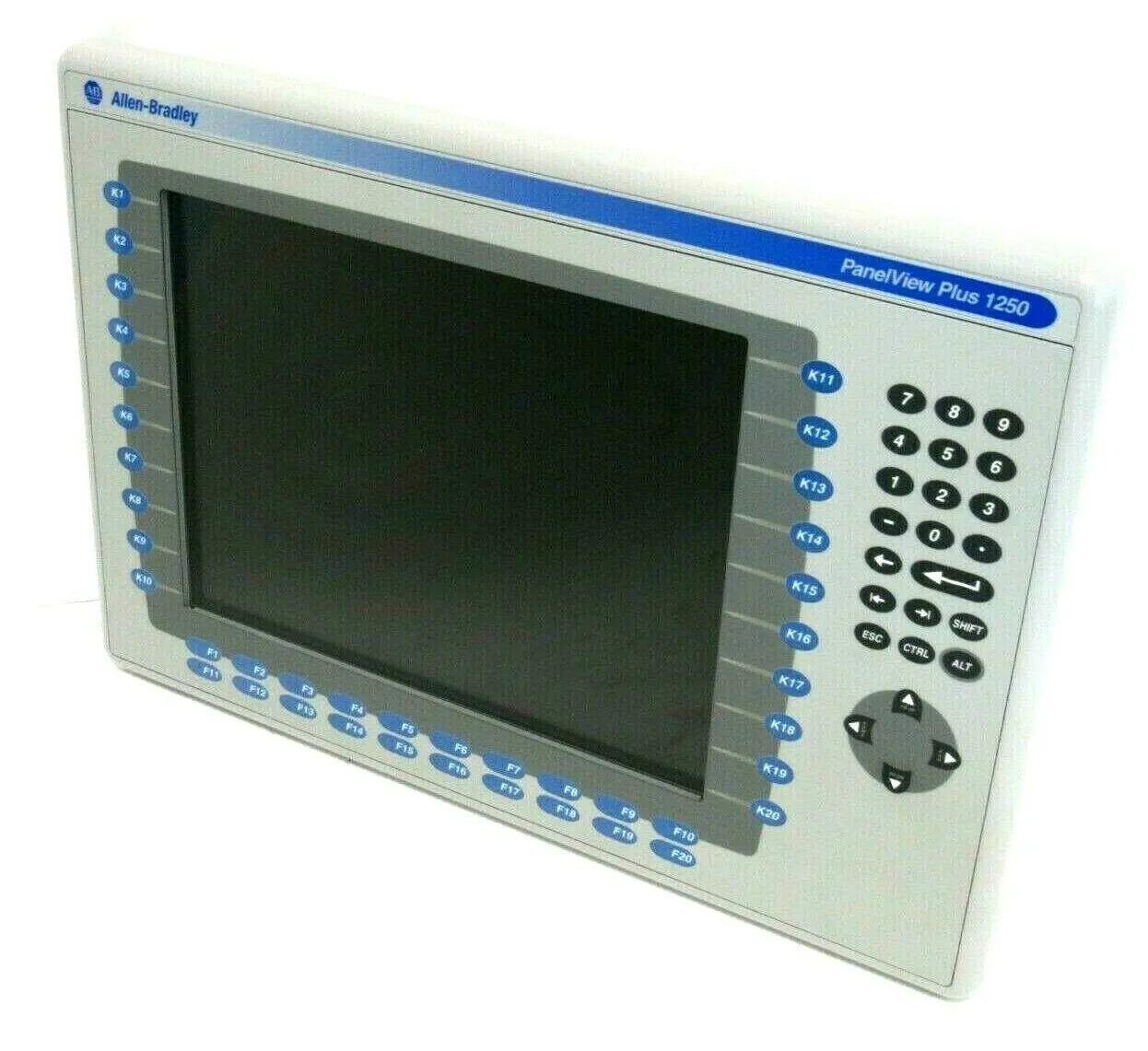 USED ALLEN BRADLEY 2711P-K12C4A7 PANELVIEW PLUS 1250 2711P-RP7A 2711P-RDK12C