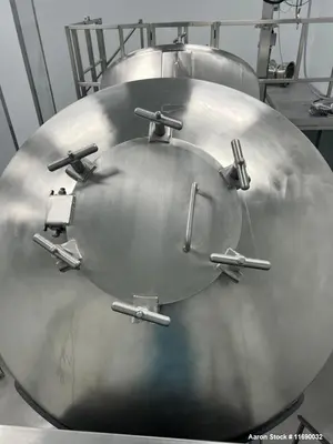 Used Bush 125 Cubic Foot Stainless Steel V Blender | Industrial Sanitary Powder Blender