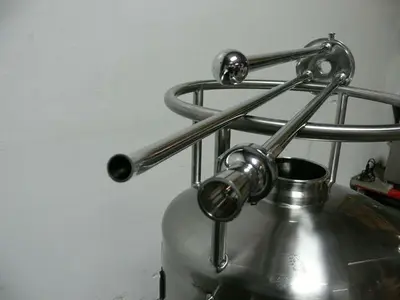 USED PRECISION 200 LITER 316 STAINLESS STEEL  PRESSURE VESSEL 100 PSI @ 302F