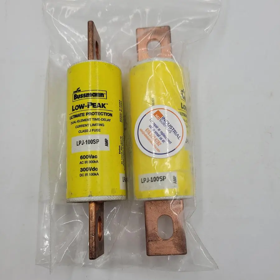New | in-Stock BUSSMAN BUSSMAN LOW-PEAK LPJ-100SP DUAL-ELEMENT TIME DELAY Fuses | ND Industrial Surplus #1219403