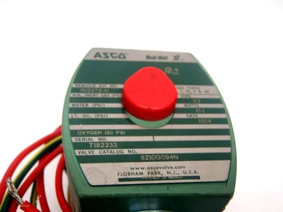 Used Asco Red Hat II 2-Way Solenoid Valve 120VAC 5/8" Orifice 1/2" NPT Solenoid Valves Michigan US | Maverick Industrial Sales #1473823