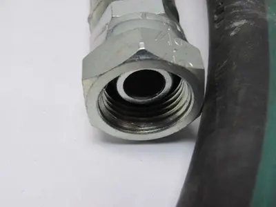 Kuri Tec A4143S Medium Pressure 1/2" ID Paint Fluid Transfer Hose 6' W/Fittings