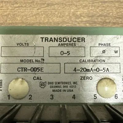 New | in-Stock OHIO SEMITRONICS CTR-005E Transducers Ohio US | Surplus Asset Holdings #1244036