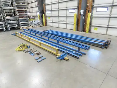 Gorbel 1/4 Ton 500Lb Free Standing 4-Post Bridge Crane 15'Span 18' 6"Runway