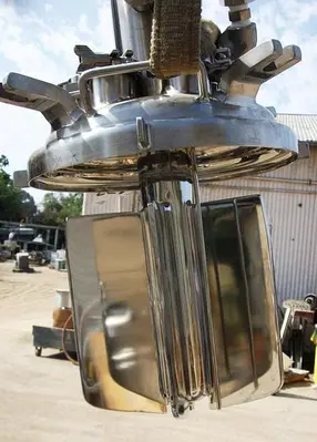 Tank, 5 Gallon, 316 Stainless Steel, Jacketed, 50 PSI, FV, 12" x 12", #5991549
