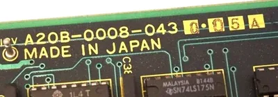 USED FANUC A20B-0008-043 0/05A PC BOARD CONTROLLER A20B00080430/05A