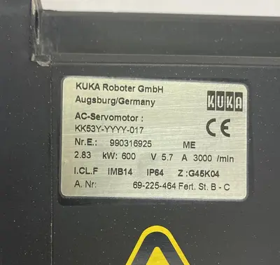 Used KUKA KK53Y-YYYY-017 Servo Motors Ohio US | Surplus Asset Holdings #1188628