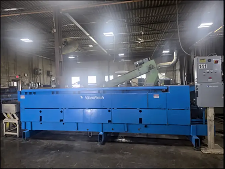 Used Almco 22 FT Vibratory Tub Finishing Machines Ontario CA | Machine Tool Bids #1234385