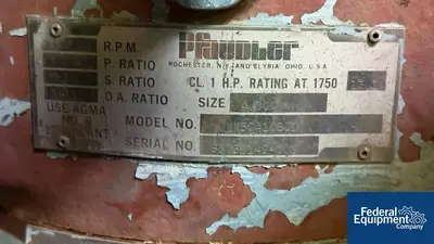 USED Pfaudler Pfaudler Agitator Drive, Model 4DTW with Great Cover