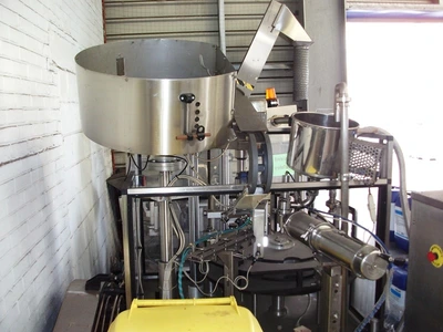 1.5L S/S Microbloc Filler/56 mm Dia Capper /120 mm Vertical Labeller