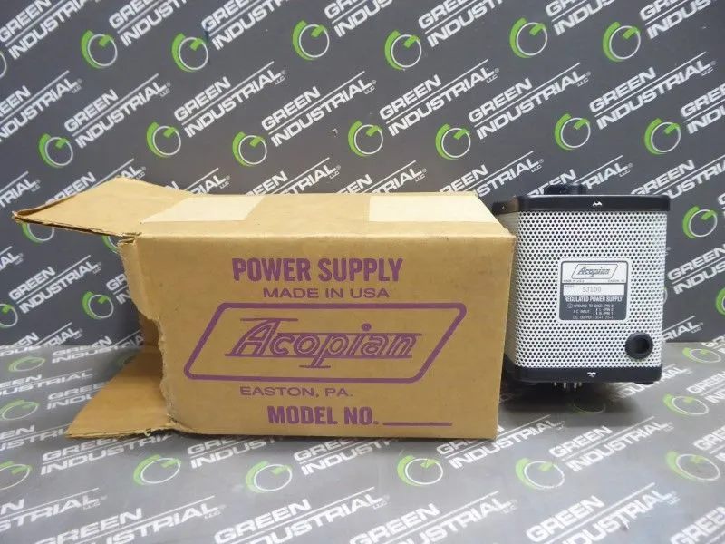 Acopian 5J100 Regulated Power Supply New NIB