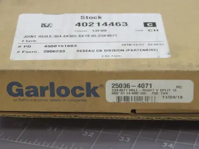 New | in-Stock GARLOCK 25006-4071 Parts Texas US | Aucto #1307248