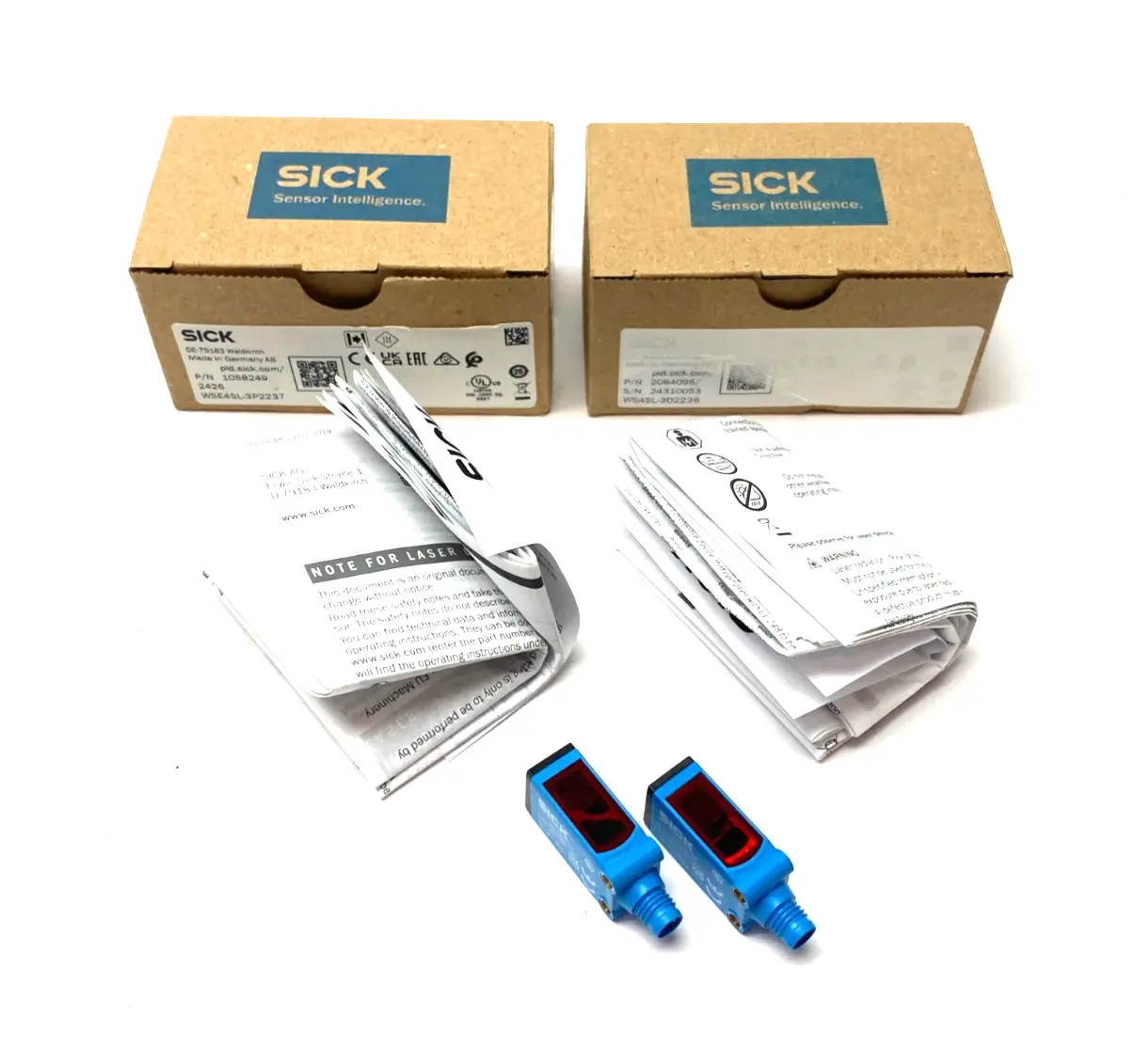 USED SICK THROUGH-BEAM PHOTOELECTRIC SENSOR SET TRA. & REC.