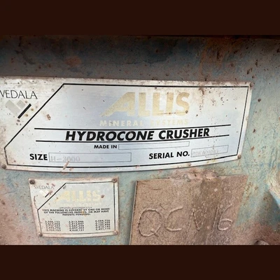 USED ALLIS MINERAL SYSTEMS SIZE/ H-3000