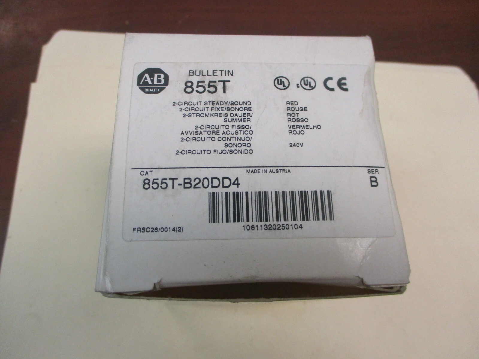 NEW Allen-Bradley 855T-B20DD4