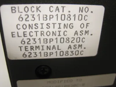 ABB TAYLOR 6231BP10820C-E BLOCK 6231BP10820C