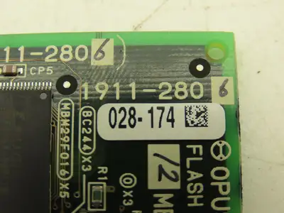 Okuma 1911-2806 Opus 7000 Flash Memory Card 12MB Circuit Board