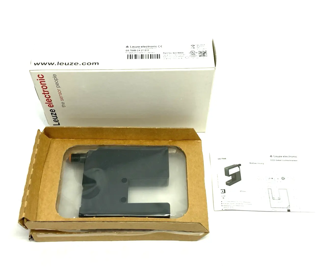 New | in-Stock Leuze Fork Photoelectric Sensor, Teach Input, 50115803 Photoelectric Sensors Michigan US | Maverick Industrial Sales #1461003