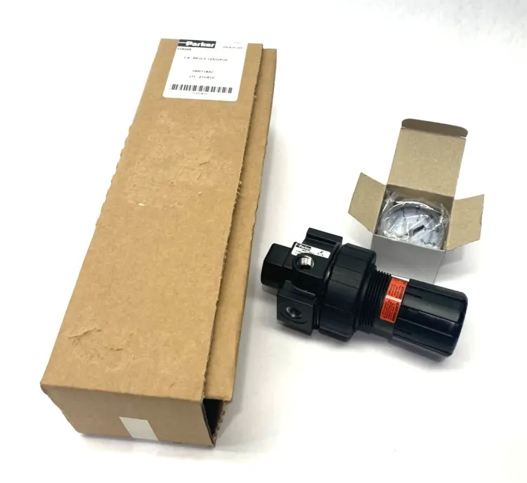 New | in-Stock Parker Prep-Air II FRL Regulator, Standard, 1/4" Ports Air Pressure Regulators Michigan US | Maverick Industrial Sales #1389836