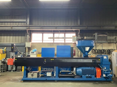 6″ NRM Rebuilt Extruder w/New 400 HP AC motor & Dr. 30:1 – Vented