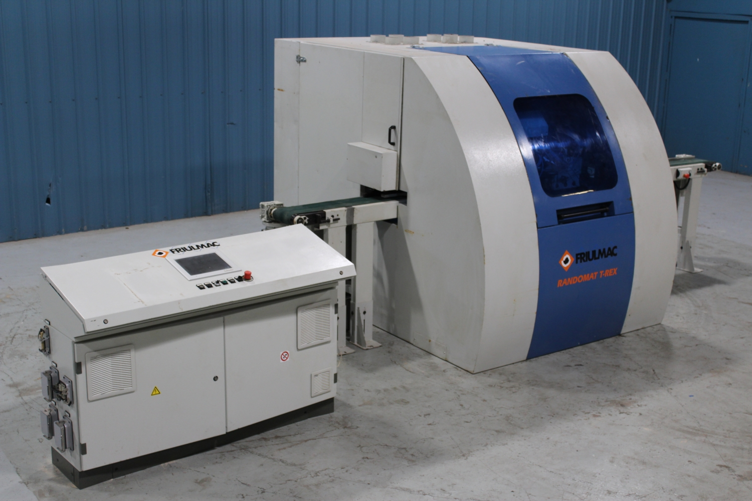 Friulmac Randomat Multirex End Matcher, with Stackable Spindles for Fast Change-Over