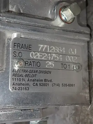 USED ELECTRAGEAR DIVISION 77128840J