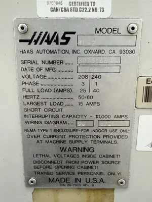 Used 2006 HAAS TL-2 CNC Lathes Georgia US | The Equipment Hub #1512631