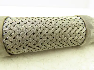 1 1/4" X 10" Flex Coupling Galvanized with Stainless 1.25 NPT