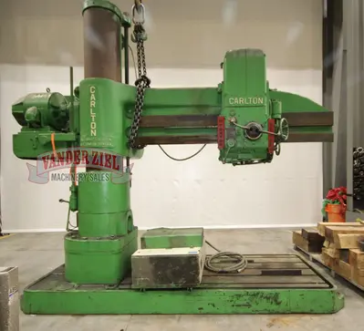 Carlton 8’ x 19” Radial Drill, Model 4A - Add An Inverter Drive - Make it Like New!!