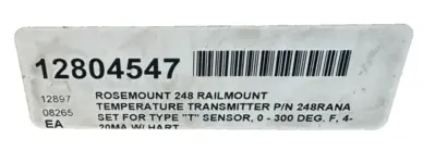 NEW ROSEMOUNT 248RANA TEMPERATURE TRANSMITTER